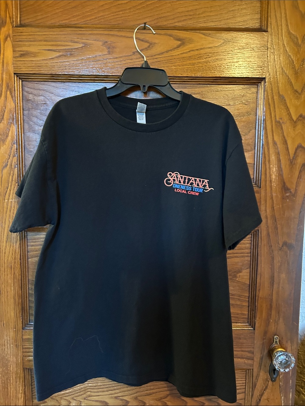 'Santana Oneness Tour' Black Short-Sleeve Crewneck Tee